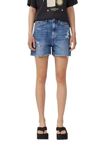 QS Jeans-Shorts Mom/Relaxed Fit/High Rise
