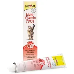 GimCat Multi-Vitamin Paste Extra - Katzensnack mit Fischöl für starkes Immunsystem und gesunden Zellstoffwechsel