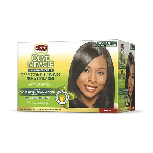 African Pride Olive Miracle Relaxer Kit Super