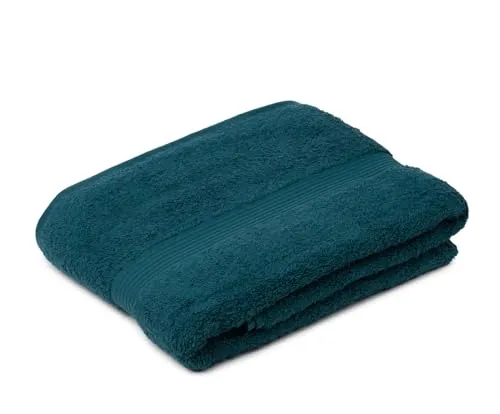 liebling Badetuch, 100% hochwertige Baumwolle, Serie Miami, 100 x 150 cm, waschbar & trocknergeeignet, Farbe: Petrol