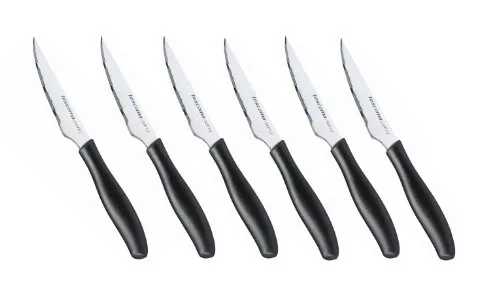 Tescoma Steakmesser SONIC 10 cm 6 Stk, Silber/Schwarz