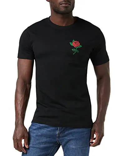 Mister Tee Herren Rose Tee T-shirt, Schwarz, L