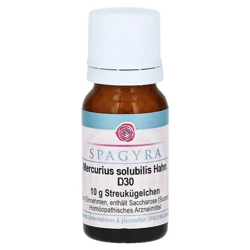 Mercurius Solubilis Hahnemanni D 30 Glob 10 g
