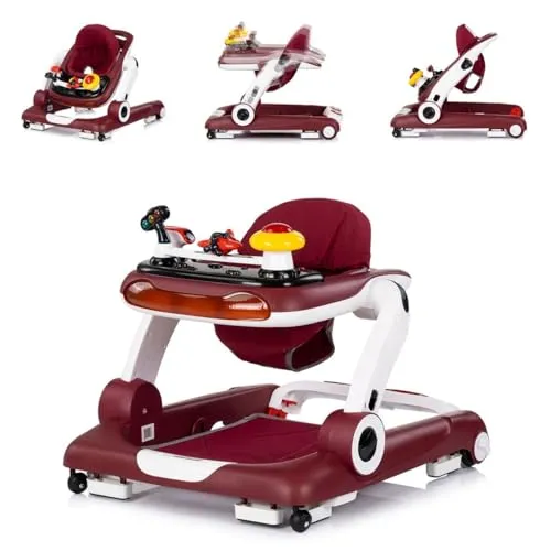 Chipolino Lauflernhilfe little Explorer 4 in 1 - Vielseitige Lauflernhilfe für Kinder ab 6 Monaten. 4 Funktionen: Sitzen, Schieben, Jumper-Modus und Spielcenter mit Musik. Stabiler, klappbarer Rahmen und waschbarer Sitzbezug für praktischen Einsatz.