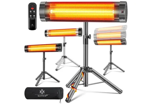 KESSER Infrarotstrahler 2500 W in schwarz von Kesser