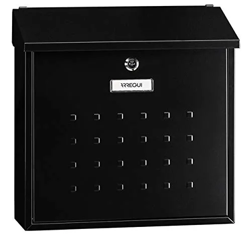 ARREGUI Premium Maxi E5614 Briefkasten aus verzinktem Stahl - Wandbriefkasten in Größe L, ideal für Zeitschriften und C4-Umschläge, witterungsbeständig mit einfacher Montage und praktischem Namensschild.
