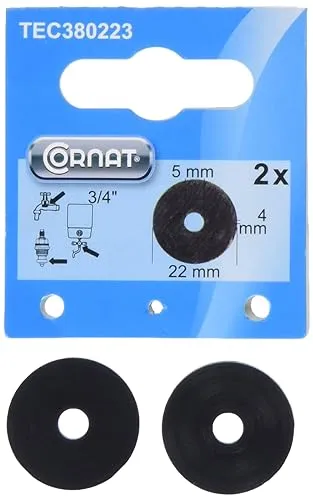 Cornat Hahnscheiben 22 mm 2 Stück, TEC380223 in schwarz von Cornat