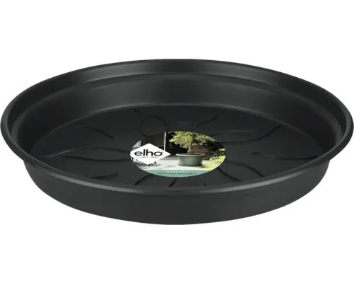 Blumentopf Untersetzer Elho Green Basics Kunststoff Ø 45 cm H 6 cm schwarz