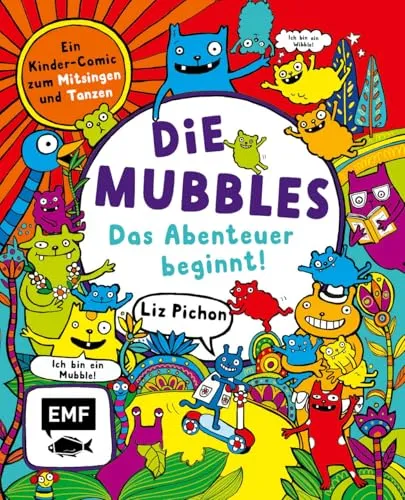 Produktbild Die Mubbles (Band 1): Das Abenteuer beginnt! Ein Kinder-Comic von Liz Pichon: Eine farbenfrohe, lustige Graphic Novel für junge Leser*innen zum Mitsingen und Tanzen von der Schöpferin von Tom Gates