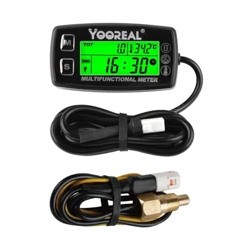 YOOREAL Motorwasseröltemperaturanzeige Digitaler Drehzahlmesser