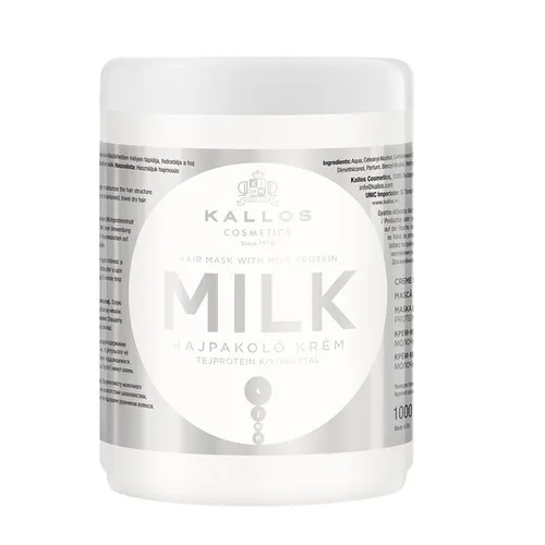 Kallos KJMN Milk Hair Mask maska do włosów z proteinami mlecznymi 5998889511395