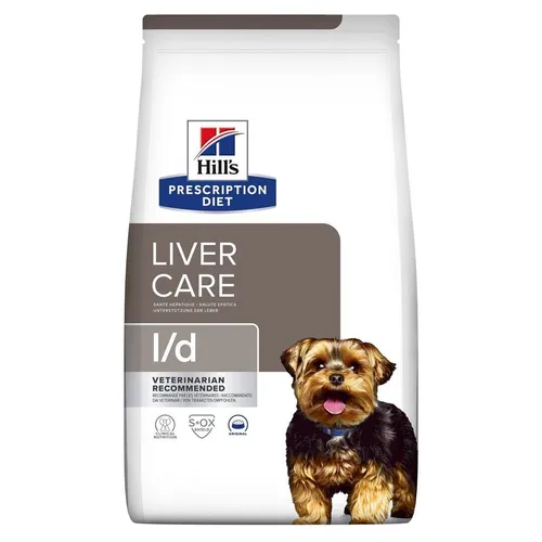 HILL S PD Prescription Diet Canine L d Liver Care 10kg - Tierärztliche Ernährung für Hunde mit Lebererkrankungen, beschleunigt die Regeneration des Organs und 3% Rabatt für Stammkunden