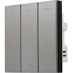 Tuya Zigbee Dreifachschalter, Mattgrau – Smart Home Steuerung