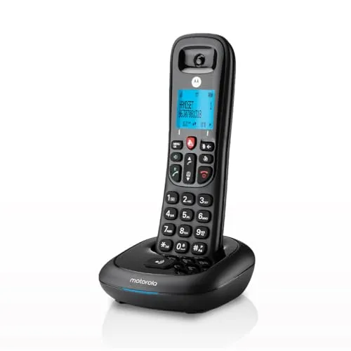 Motorola CD4001 DECT-Telefon - Festnetztelefon mit Anrufsperre, 50 Kontakten und beleuchtetem Display für einfache Bedienung und Kontrolle über unerwünschte Anrufe.