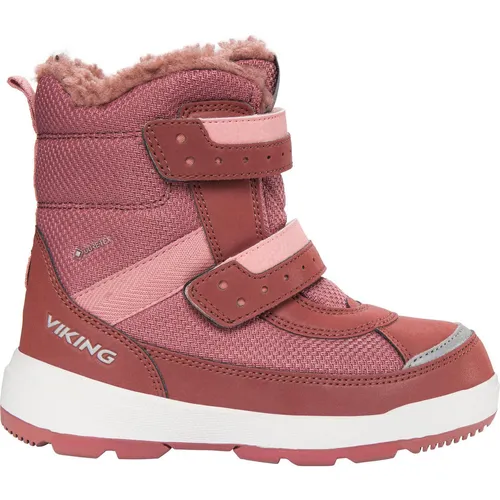 Viking Play Reflex Warm GTX 2V pink/light pink (998) 23 - Kinder Stiefel mit wasserdichter GORE-TEX Membran, ideal für Winterabenteuer. Extra warme Innensohle und reflektierende Elemente sorgen für Sicherheit und Komfort.
