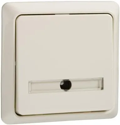 Elso 506120 Taster 42V/1A Unterputz mit Schriftfeld, Renovierung, perlweiß