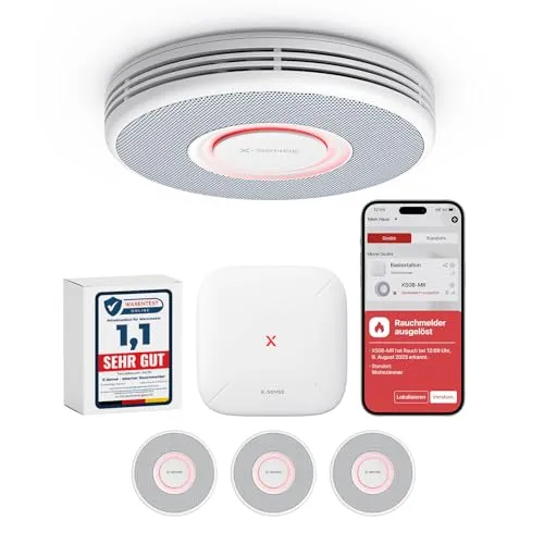 X-Sense Smarter Rauchmelder WLAN mit Sprachausgabe – 3er Set