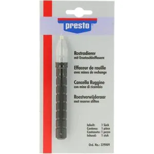Presto Glasradierer Rostradierer-Stift 329009, mit Drehmechanik, Kunststoff, nachfüllbar