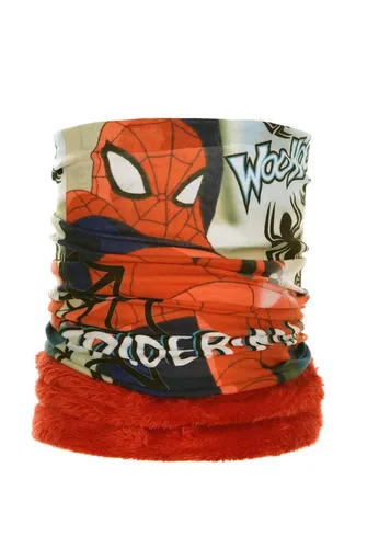Marvel Avengers Spiderman Schlauchschal mit Coral Fleece Spidy Rot