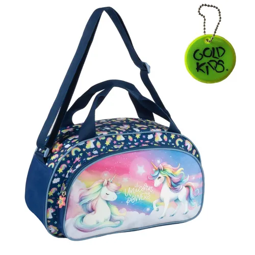 Einhorn Sporttasche für Kinder - Umhängetasche mit stylischem Einhorn-Design - Ranzen, Taschen & Rucksäcke - Diese mehrfarbige Sporttasche begeistert mit einem tollen Einhorn-Motiv und ist perfekt für das Training von Mädchen und Jungen.