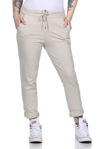 CLEO STYLE Jogginghose Damen Jogginghose 94 Beige