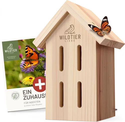 Wildtier Liebe Schmetterlingshaus aus unbehandeltem Holz von Görges Naturpharma GmbH