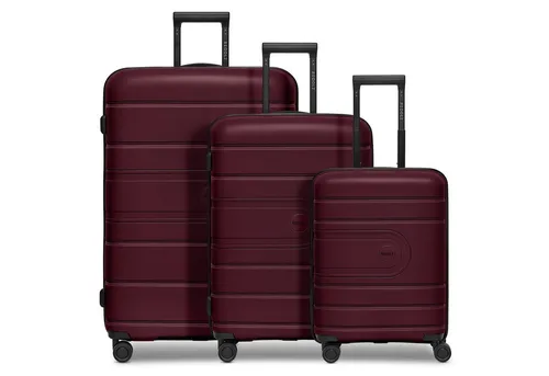 REDOLZ Hartschalen Koffer-Set 3-teilig | Leicht & Dehnbar in rot von Redolz