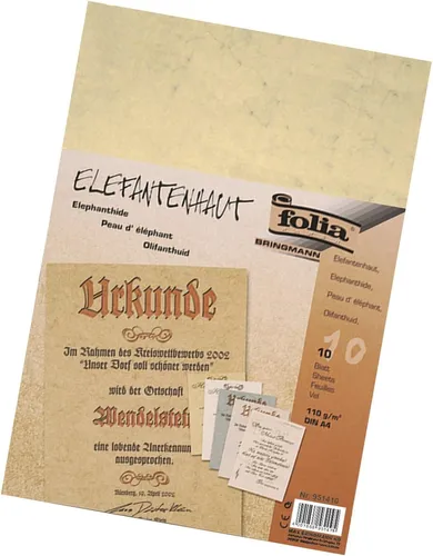 folia Elefantenhaut DIN A4 110 g/qm chamois 10 Blatt
