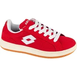 Lotto Unisex Sneaker RED/White, 44 EU - Damen-Sneaker im angesagten Y2K Look mit gepolsterter Schaftkante und fetten Laces für optimalen Tragekomfort und Style.