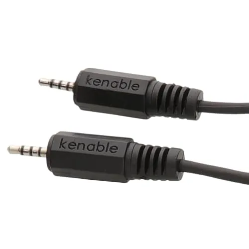 2,5 mm 4 Polig Klinkenstecker Stecker Zum 2,5 mm 4 Polig Klinkenstecker Stecker AV Kabel 1,8 m [1.8 Meter/1,8m]