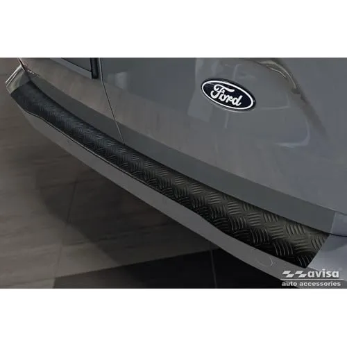 Avisa Matt-Schwarz Aluminium Heckstoßstangenschutz für Ford Transit & VW Transporter