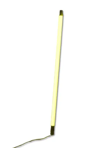 LED Leuchtröhre matt 12 Volt gelb 0,63m lang Ø 38 mm Leuchtstab -#9708