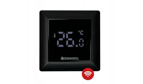 Termofol Heizungsthermostat TF-H6 WiFi - Heizkörperthermostat IP31 - Fußbodenheizung - Heizfolie - Smart Home Gadgets - Smarthome - Schwarz