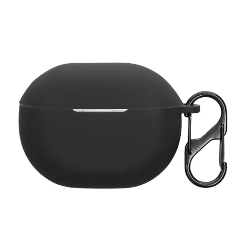 kwmobile Hülle kompatibel mit SoundPeats Air 4 Pro Kopfhörer - Silikon Schutzhülle Etui Case Cover Schoner in Schwarz