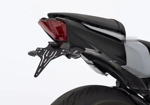 PROTECH Kennzeichenhalterset inkl. Reflektor und Kennzeichenbeleuchtung kompatibel mit YAMAHA MT-07 RM33/RM34 Bj. 2021-2023
