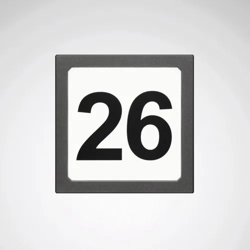 Trilux Hausnummernbeschriftung Hausnummer #7258600 Hausnummernleuchten
