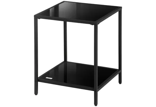 furnicato Beistelltisch mit gehärteten Glasplatten, 2 Ebenen, klassis (1-St)