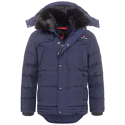 Höhenhorn Bergoo Kinder Winter Jacke Dunkelblau Gr. 116 - Atmungsaktiv und winddicht, ideale Steppjacke für kalte Wintertage