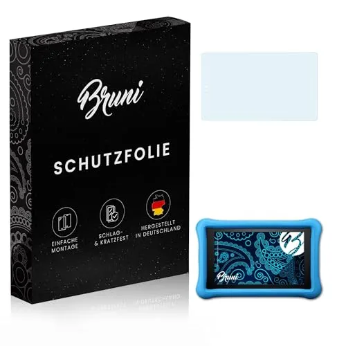 Bruni Schutzfolie kompatibel mit Amazn F¡re HD 8 Kids Edition Model 2017 Folie, glasklare Displayschutzfolie (2X)