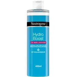 Neutrogena Hydro Boost 3in1 Mizellenwasser 400 ml - Gesichtsreiniger mit intensiver Feuchtigkeitspflege, entfernt sanft Make-up und reinigt die Haut ohne auszutrocknen.