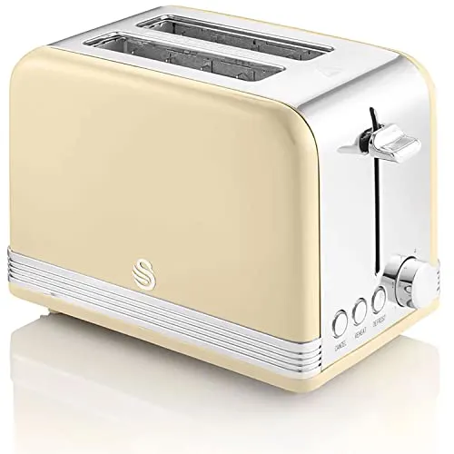 Swan Retro ST19010CNEU 2-Scheiben-Breitschlitz-Brottoaster