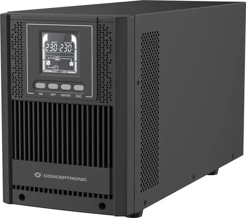 CONCEPTRONIC ZEUS USV 2000VA 1800W Online UPS - USV mit IEC EPO Port, bietet zuverlässigen Schutz vor Stromausfällen und sorgt für eine unterbrechungsfreie Stromversorgung.