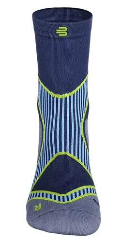 Bauerfeind Sportsocke Run Performance Mid Cut (Kompressionssocke) blau Herren - 1 Paar