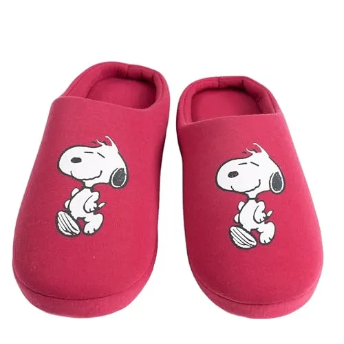 Produktbild United Labels The Peanuts Snoopy Hausschuhe für Damen, Rot, 39/40, Pantoffeln mit Anti Rutsch Sohle, Slipper