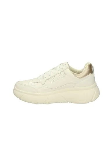 Geox Damen D Nebula 2.0 X B Sneaker, White, 39 EU - Damen-Sneaker mit hervorragender Dämpfung, die Stöße absorbiert und hohen Tragekomfort bietet – ideal für den Alltag.