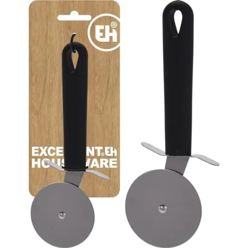 EH Pizzaschneider Edelstahl mit Rutschschutz Pizzaroller Pizzamesser