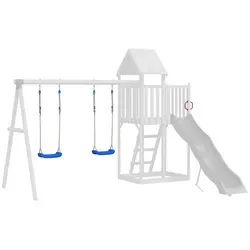 vidaXL Spielturm Schaukelsitze mit Seilen 2 Stk. Blau 37x15 cm Polyethene blau