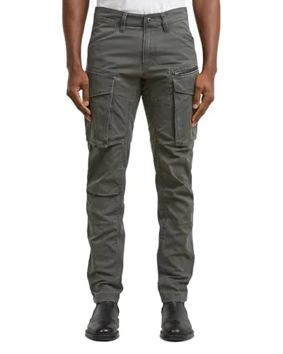 G-Star Men's Rovic Zip 3D Regular Tapered Pants, Size: 31/36, Color Gray