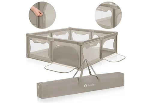 LIONELO WILLOW XL Laufgitter Baby in beige von Lionelo