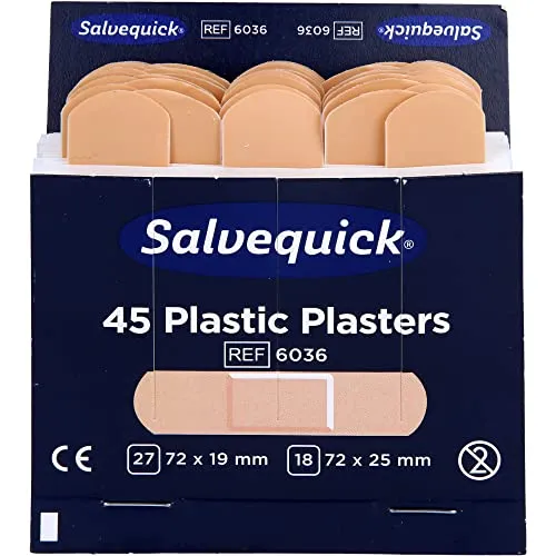 Pflasterstrips elastisch Salvequick, Inhalt : 27 St. 7,2 x 1,9 cm 18 St. 7,, Ausführung : wasserfest
